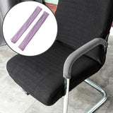 Maxbell 2x Office Chair Armrest protect Cover Removable for Gaming Chair Light Violet