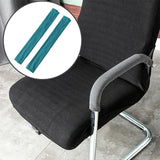 Maxbell 2x Office Chair Armrest protect Cover Removable for Gaming Chair Dark Green