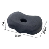 Maxbell Ear Piercing Pillow Small Pillow with Ear Hole for Pressure Relieve Side Sleepers Dark Gray