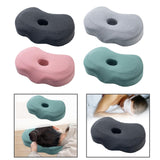Maxbell Ear Piercing Pillow Small Pillow with Ear Hole for Pressure Relieve Side Sleepers Dark Gray