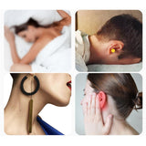 Maxbell Ear Piercing Pillow Small Pillow with Ear Hole for Pressure Relieve Side Sleepers Dark Gray