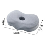 Maxbell Ear Piercing Pillow Small Pillow with Ear Hole for Pressure Relieve Side Sleepers Light Gray
