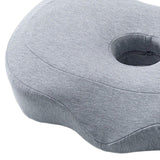 Maxbell Ear Piercing Pillow Small Pillow with Ear Hole for Pressure Relieve Side Sleepers Light Gray