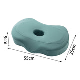Maxbell Ear Piercing Pillow Small Pillow with Ear Hole for Pressure Relieve Side Sleepers Green