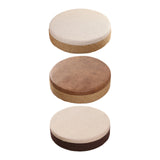 Maxbell Round Seat Cushion Seat Pad Ottoman Tatami Pouf Mat for Balcony Dining Room White