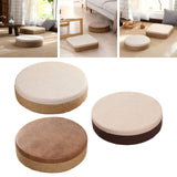 Maxbell Round Seat Cushion Seat Pad Ottoman Tatami Pouf Mat for Balcony Dining Room White