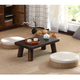 Maxbell Round Seat Cushion Seat Pad Ottoman Tatami Pouf Mat for Balcony Dining Room White