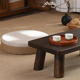Maxbell Round Seat Cushion Seat Pad Ottoman Tatami Pouf Mat for Balcony Dining Room White