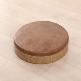 Maxbell Round Seat Cushion Seat Pad Ottoman Tatami Pouf Mat for Balcony Dining Room Brown