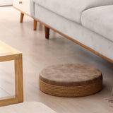 Maxbell Round Seat Cushion Seat Pad Ottoman Tatami Pouf Mat for Balcony Dining Room Brown