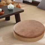Maxbell Round Seat Cushion Seat Pad Ottoman Tatami Pouf Mat for Balcony Dining Room Brown