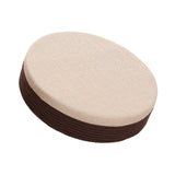 Maxbell Round Seat Cushion Seat Pad Ottoman Tatami Pouf Mat for Balcony Dining Room White and Coffee