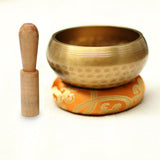 Maxbell Singing Bowl Set Craft Beautiful Sound Copper for Tabletop Yoga Meditation with Ring Cushion