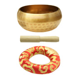 Maxbell Singing Bowl Set Craft Beautiful Sound Copper for Tabletop Yoga Meditation with Ring Cushion