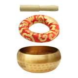 Maxbell Singing Bowl Set Craft Beautiful Sound Copper for Tabletop Yoga Meditation with Ring Cushion