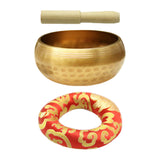 Maxbell Singing Bowl Set Craft Beautiful Sound Copper for Tabletop Yoga Meditation with Ring Cushion