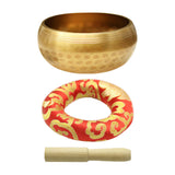 Maxbell Singing Bowl Set Craft Beautiful Sound Copper for Tabletop Yoga Meditation with Ring Cushion