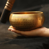 Maxbell Singing Bowl Set Craft Beautiful Sound Copper for Tabletop Yoga Meditation with Ring Cushion