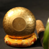 Maxbell Singing Bowl Set Craft Beautiful Sound Copper for Tabletop Yoga Meditation with Ring Cushion