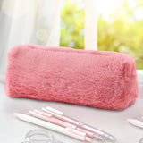 Maxbell Portable Pencil Case Pen Bag Stationery Organizer for Teen Children Kids Bean Pink