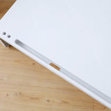 Maxbell Computer Desks Laptop lap Table for Dormitory Eating Breakfast Reading White