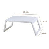 Maxbell Computer Desks Laptop lap Table for Dormitory Eating Breakfast Reading White