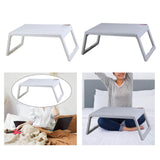 Maxbell Computer Desks Laptop lap Table for Dormitory Eating Breakfast Reading White