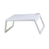 Maxbell Computer Desks Laptop lap Table for Dormitory Eating Breakfast Reading White