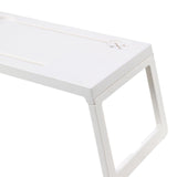 Maxbell Laptop Desk lap Tray Table Folding Laptop Table for Carpet Working White