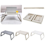 Maxbell Laptop Desk lap Tray Table Folding Laptop Table for Carpet Working White