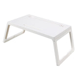Maxbell Laptop Desk lap Tray Table Folding Laptop Table for Carpet Working White