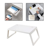 Maxbell Laptop Desk lap Tray Table Folding Laptop Table for Carpet Working White