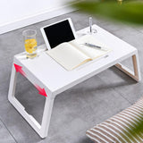 Maxbell Laptop Desk lap Tray Table Folding Laptop Table for Carpet Working White