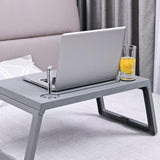 Maxbell Laptop Desk lap Tray Table Folding Laptop Table for Carpet Working Gray