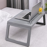 Maxbell Laptop Desk lap Tray Table Folding Laptop Table for Carpet Working Gray