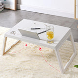 Maxbell Laptop Desk lap Tray Table Folding Laptop Table for Carpet Working beige