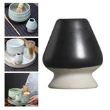 Maxbell Handmade Matcha Whisk Stand Tea Ceremony Teaware for Starter Professional Black and White