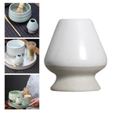 Maxbell Handmade Matcha Whisk Stand Tea Ceremony Teaware for Starter Professional White