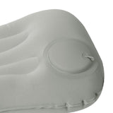 Maxbell Travel Pillow Support Pillow with Adjustable Buckles Inflating for Traveling Gray