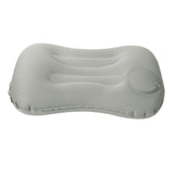Maxbell Travel Pillow Support Pillow with Adjustable Buckles Inflating for Traveling Gray