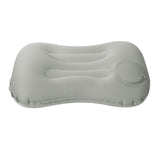 Maxbell Travel Pillow Support Pillow with Adjustable Buckles Inflating for Traveling Gray
