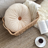 Maxbell Futon Chair Cushion Chair Cushion Sitting Pillows Home Decor for Bedroom Beige