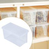 Maxbell clear Storage Boxes with Lid Bins Food Storage for Pantry Shelves
