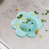 Maxbell Floral Style Shower Drain Covers Simple Drainage for Kitchen Bathroom Green