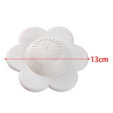 Maxbell Floral Style Shower Drain Covers Simple Drainage for Kitchen Bathroom White