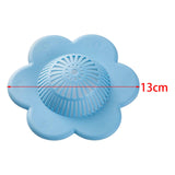 Maxbell Floral Style Shower Drain Covers Simple Drainage for Kitchen Bathroom Blue