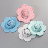 Maxbell Floral Style Shower Drain Covers Simple Drainage for Kitchen Bathroom Blue