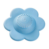 Maxbell Floral Style Shower Drain Covers Simple Drainage for Kitchen Bathroom Blue