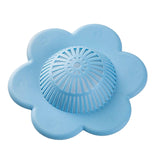 Maxbell Floral Style Shower Drain Covers Simple Drainage for Kitchen Bathroom Blue