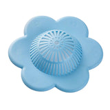 Maxbell Floral Style Shower Drain Covers Simple Drainage for Kitchen Bathroom Blue